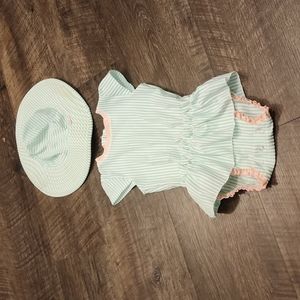 Little Kid's Swimsuit w/ Matching Hat